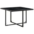 Table jardin cube acier noir 4 fauteuils photo du produit Secondaire 1 S