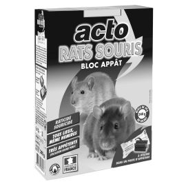 Bloc appât Acto rats et souris 240 g - HYDRO7 pas cher Principale M