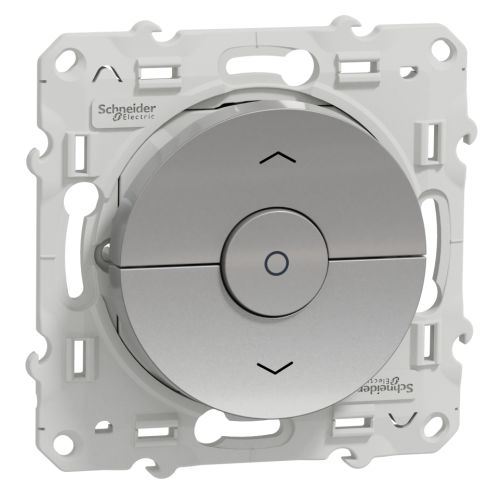 Interrupteur ODACE en aluminium &agrave; 3 boutons mont&eacute;e/descente/stop pour volet - SCHNEIDER ELECTRIC - S530208 pas cher Secondaire 5 L