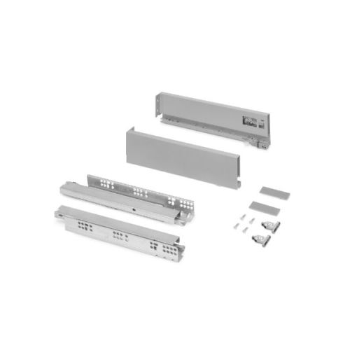 Coulisses sortie totale VERTEX hauteur 178mm longueur 450mm 40kg gris - EMUCA - 3171835 pas cher