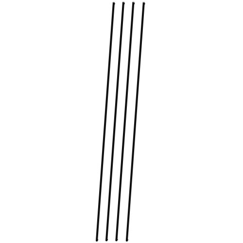 Pack 4 tringles alu 2500mm noir RAL9005 B3 - LA CROISEE DS - DS7020-013 pas cher