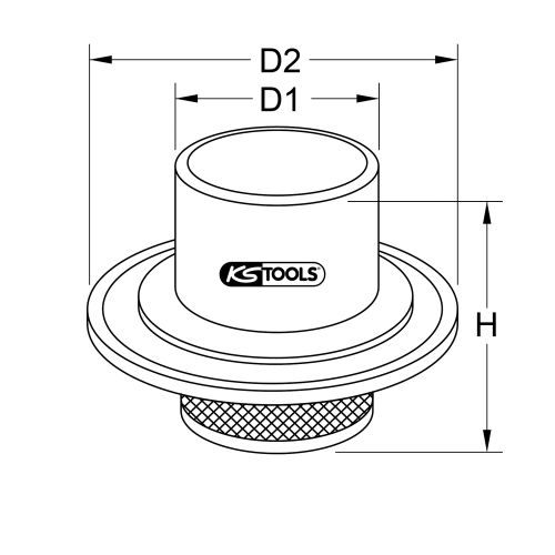 Outil de montage pour capteur ABS pour Volvo FM 130 mm KS TOOLS 460.3965 photo du produit Secondaire 1 L