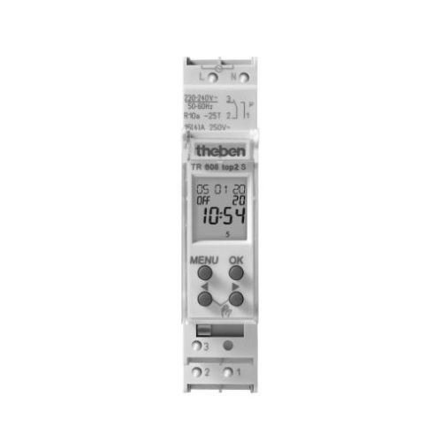 Horloge programmable digitale TR 608 TOP2 S - THEBEN -  6080101 pas cher