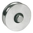 Roue &agrave; gorge ronde D 140x32mm vis 16x70mm gorge 20mm charge 600kg - AVL - 916140A/2 pas cher