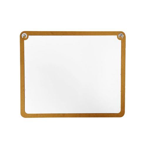 Miroir sanitaire plat 280x360mm jaune - SOCOMIX - MP 43-LUX JAUNE pas cher Secondaire 3 L
