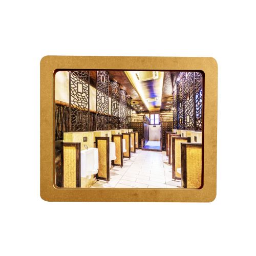 Miroir sanitaire plat 280x360mm jaune - SOCOMIX - MP 43-LUX JAUNE pas cher Secondaire 1 L