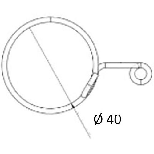 Sachet de 5 clips circulaires inox porte-outils FME pour douilles 3/4'' de 17 à 46mm - SAM OUTILLAGE - CLIP-29-FME pas cher Secondaire 1 L