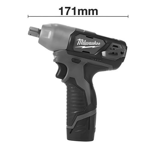 Boulonneuse 12V M12 BIW12-202C compacte ½'' + 2 batteries 2,0Ah + chargeur + coffret - MILWAUKEE TOOL - 4933447133 pas cher Secondaire 2 L