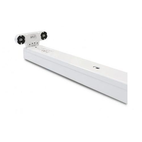 Support double tube LED T8 phase / neutre même côté 1200 mm MIIDEX LIGHTING 76110 photo du produit Secondaire 1 L