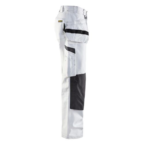 Pantalon peintre à poches flottantes blanc/gris foncé taille 40L - BLÅKLÄDER - 153112101098C146 pas cher Secondaire 2 L