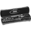 Coffret 1/4'' de 19 outils 6 pans en mm - SAM OUTILLAGE - 73-R19A pas cher