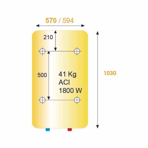 Chauffe-eau électrique vertical mural compact ACI Hybride DURALIS 150L - THERMOR - 861412 pas cher Secondaire 1 L