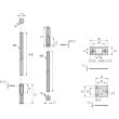 Kit de tringlerie pour serrures multipoints diamètre 8 mm + accessoires - STREMLER - 2837.00.0 pas cher Secondaire 1 S