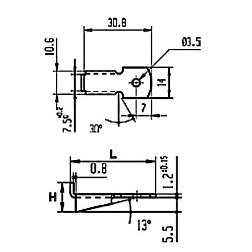 Taquet standard pour crémaillère acier L 32 mm boite de 200 MONIN 522120 photo du produit Secondaire 1 L
