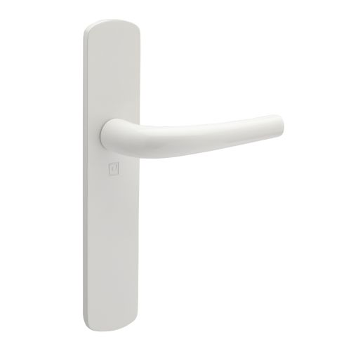 Ensemble sur plaque aluminium SALOME HOME ELEGANCE entraxe 195mm bec de cane blanc - HERACLES - B-SALOME-027 pas cher Secondaire 2 L