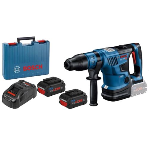 Perforateur 18V SDS max Biturbo GBH 18V-36 C + 2 batteries Procore 8Ah +  chargeur + coffret standard - BOSCH - 611915002