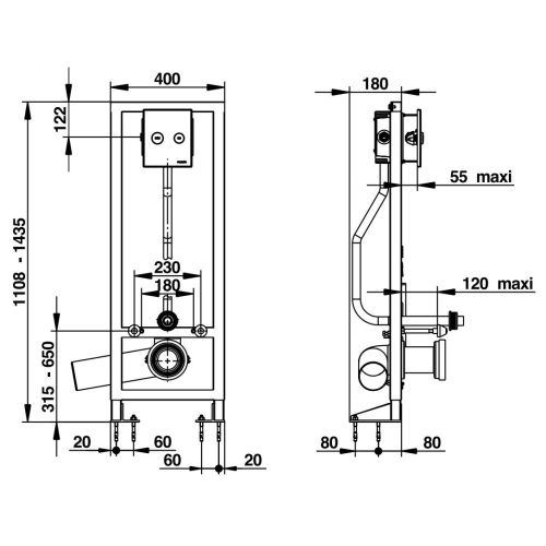 Bâti-support P1000Xl E DVA 4 l PRESTO 18524 photo du produit Secondaire 1 L