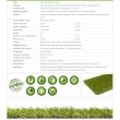 Gazon synthétique JET7GARDEN GREEN40-NEP (40 mm) rouleau 2 m x 25 m JET7GREEN40-NEP-2X25 photo du produit Secondaire 1 S