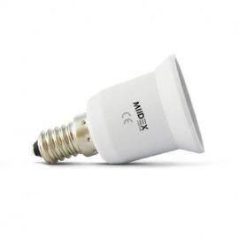 Adaptateur de culot Miidex Lighting E14 vers E27 - 739890 photo du produit Principale M