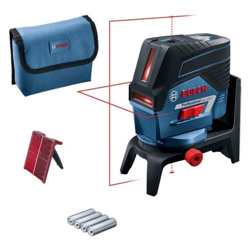 Laser points et lignes GCL 2-50 C Professional + 4 piles 1,5V + adaptateur - BOSCH - 0601066G00 pas cher