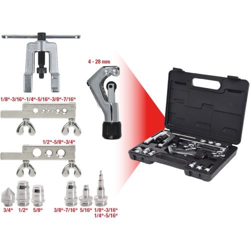 Coffret d'appareils à collet pour frigoriste 10 pièces KS TOOLS 122.1100 photo du produit Secondaire 2 L