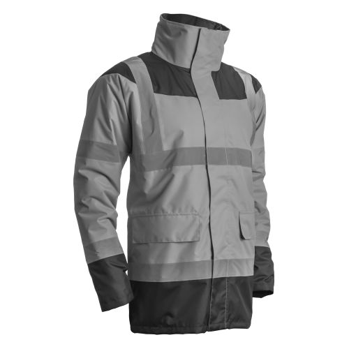 Parka matelassée Keta à haute visibilité orange/marine T L - COVERGUARD - 7KETOL pas cher Secondaire 1 L