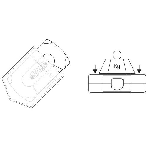 Coffret de douilles et accessoires POCKET LIGHT &frac14;'' - SAM OUTILLAGE - 73-R39 pas cher Secondaire 2 L