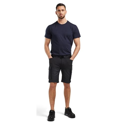Short maintenance denim stretch 2D Marine/Noir T38 - BLÅKLÄDER - 143711478999C44 pas cher Secondaire 4 L