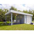 Abris de jardin en bois LOUNJ avec auvent 8,5+8,5m² - FOREST STYLE - 2471 pas cher Secondaire 2 S