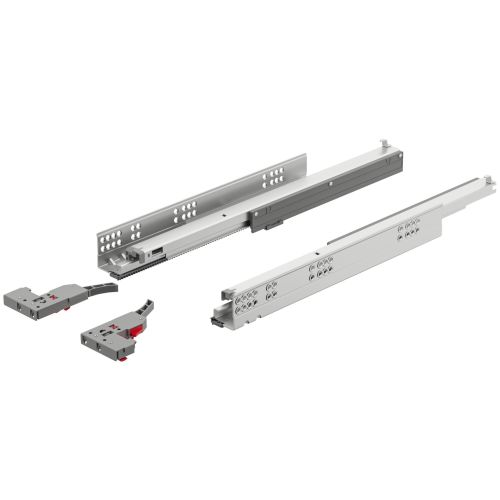 Paire de coulisses Matrix 550mm avec amortisseur + 2 attaches - 433.03.656 pas cher