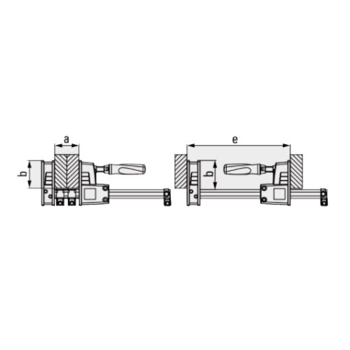 Presse à grande surface de serrage 1000mm - BESSEY SER - KRE100-2K pas cher Secondaire 5 L