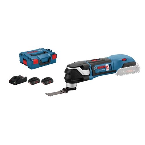 Découpeur-ponceur 18V GOP 18V-28 + 2 batteries Procore 4 Ah + chargeur GAL 18V-40 + L-BOXX BOSCH 06018B600Q photo du produit Secondaire 2 L