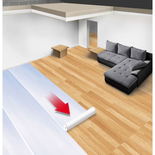 Protection adhésive APH 25 pour surfaces vitrées 60 cm x 25 m - 212030 photo du produit Secondaire 3 L