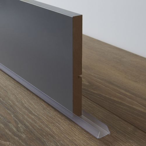 Profil bavette PVC pour plinthe 16/19 mm translucide 2 m 60 RCP1619 photo du produit Secondaire 1 L