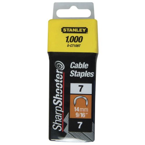 Agrafes cavaliers 14mm type 7 boîte de 1000 - STANLEY - 1-CT109T pas cher Secondaire 2 L