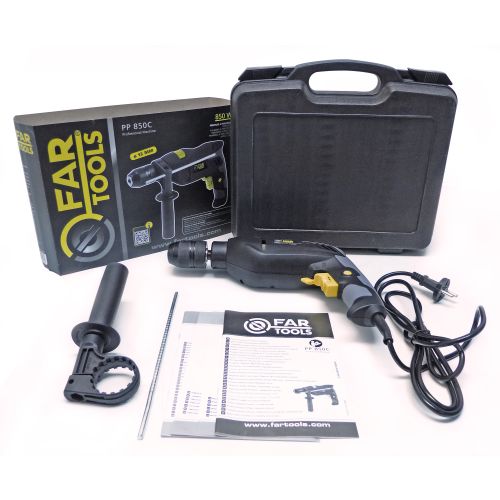 Perceuse à percussion 850 W PP 850C mandrin autoserrant métal 13 mm FARTOOLS 115374 photo du produit Secondaire 1 L