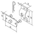 Kit support carré 10mm avec flasque pour garda maxi 50Nm - CHERUBINI - A4506_0556 pas cher