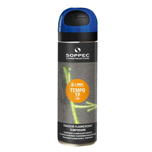 Bombe peinture temporaire Tempo TP 500 ml - orange SOPPEC 141616O photo du produit Secondaire 1 L