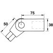 Poignée de serrage articulée 3/4'' de 125mm - SAM OUTILLAGE - C-140 pas cher Secondaire 1 S