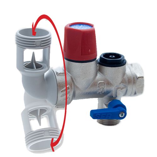 Groupe de sécurité droit SFR 3/4'' pour chauffe-eau WATTS 2252550 - WATTS  INDUSTRIES - 2252550