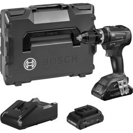 Perceuse-visseuse à percussion 18V Bosch GSB 18V-55 Professional + 2 batteries ProCORE18V 4 Ah + chargeur rapide + coffret L-BOXX - 06019H5304 pas cher Principale M