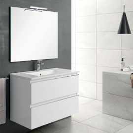 Meuble de salle de bain Cosynéo simple vasque à 2 tiroirs BALEA photo du produit Principale M