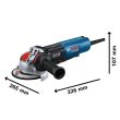 Meuleuse d'angle 1700 W GWX 17-125 PSB en boite en carton BOSCH 06017D3700 photo du produit Secondaire 1 S