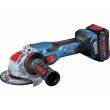 Meuleuse d'angle 18 V avec X LOCK GWX 18V-10 PC Professional + 2 batteries Procore 4 Ah + chargeur + coffret L-Boxx BOSCH photo du produit Secondaire 7 S