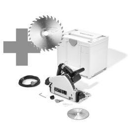 Scie plongeante 1200W Festool TS 55 F-Plus Master Edition + coffret Systainer SYS3 M 337 - 577843 pas cher Principale M