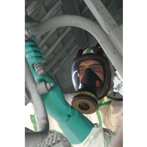 Gant de travail NITREX VE802 nitrile floqué coton 33 cm vert T9/10 DELTA PLUS VE802VE09 photo du produit Secondaire 2 L