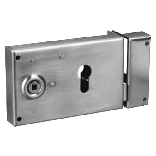 Serrure de sureté horizontale cylindre européen inox droite - DEVISMES - S719D pas cher