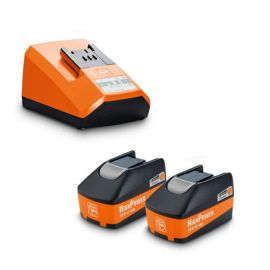 Pack de 2 batteries Fein STARTER 18 V - 6 Ah + chargeur ALG 80 photo du produit Principale M