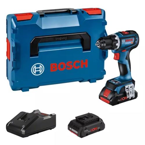 Perceuse-visseuse 18 V GSR 18V-90 C PROFESSIONAL avec 2 batteries + chargeur + coffret L-BOXX BOSCH 06019K6005 photo du produit