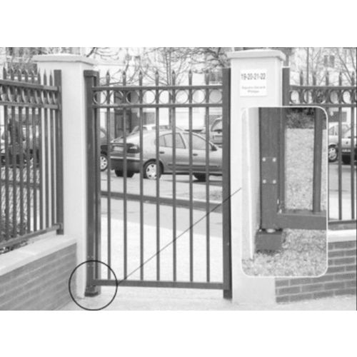 Ferme-portillon invisible simple action tube 40 85kg gauche - MANTION - 25312GT pas cher Secondaire 3 L